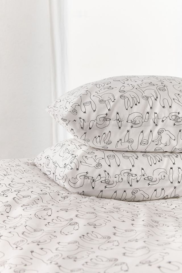 Bettbezug-Set mit Faultier-Print #1
