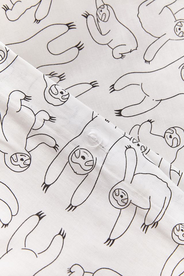 Bettbezug-Set mit Faultier-Print #3