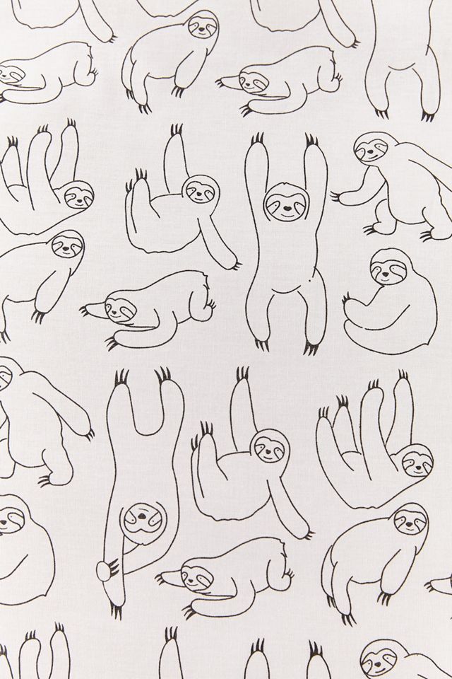 Bettbezug-Set mit Faultier-Print #4