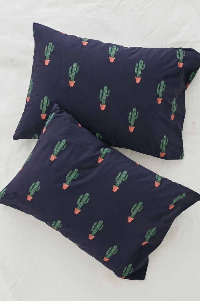 Blue Cactus Print Duvet Cover Set #3