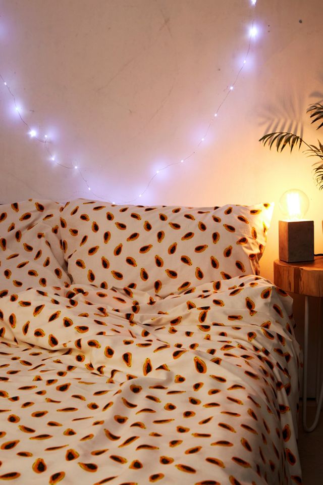 Papaya Print Duvet Cover Set