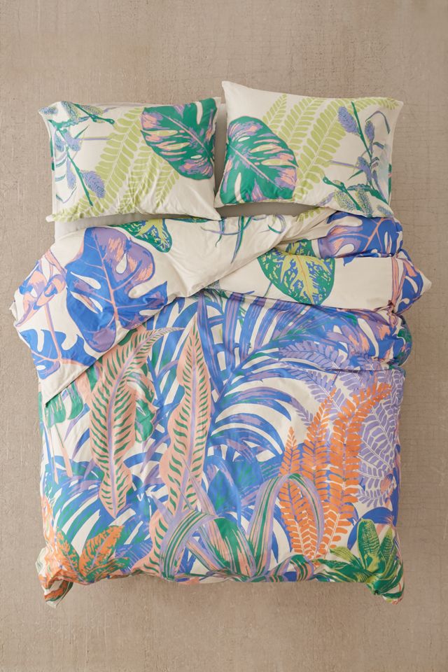 Housse de couette à motif jungle idyllique #1
