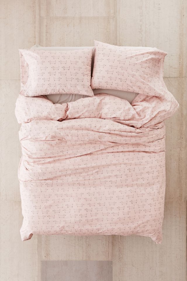 Pink sausage outlet dog bedding