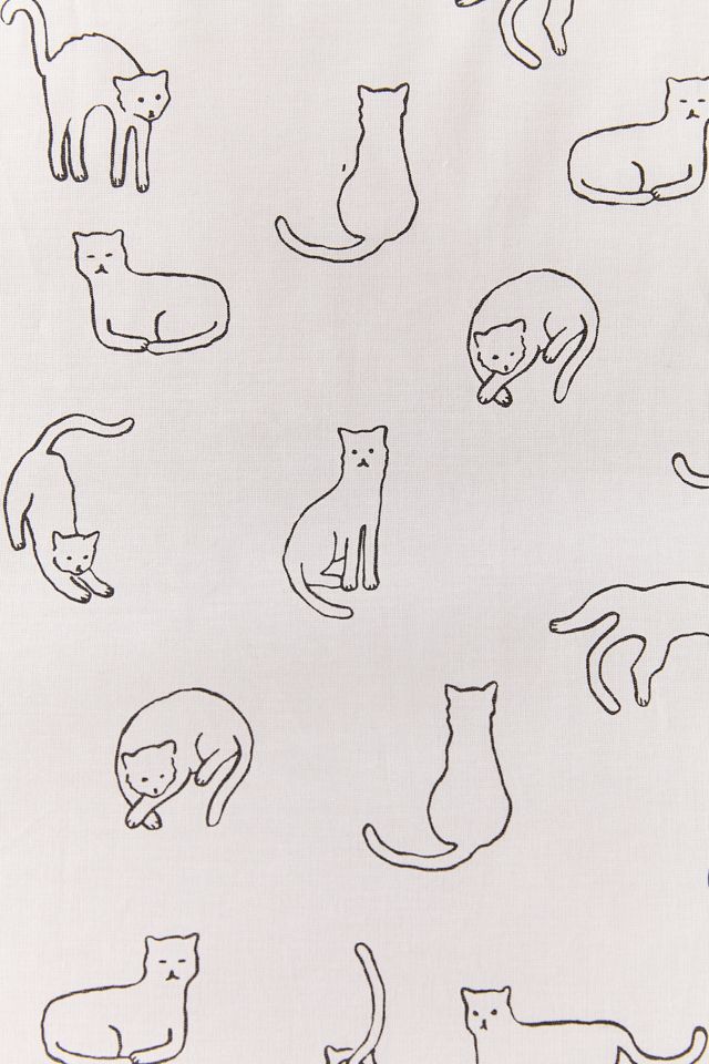 Housse de couette sieste de chat en coton brossé #4