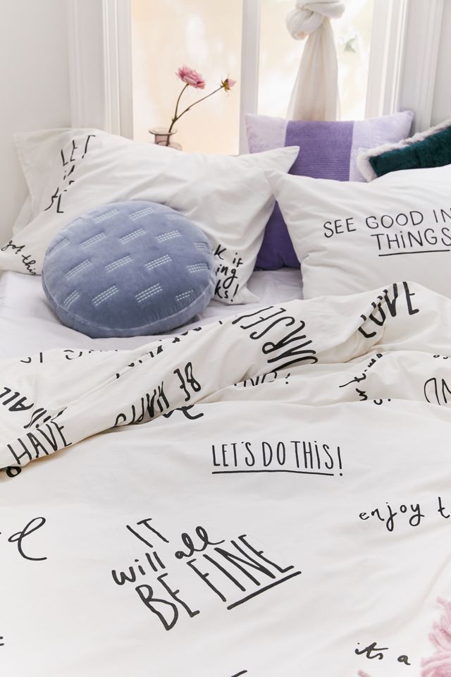 Positive Vibes Duvet Cover Set