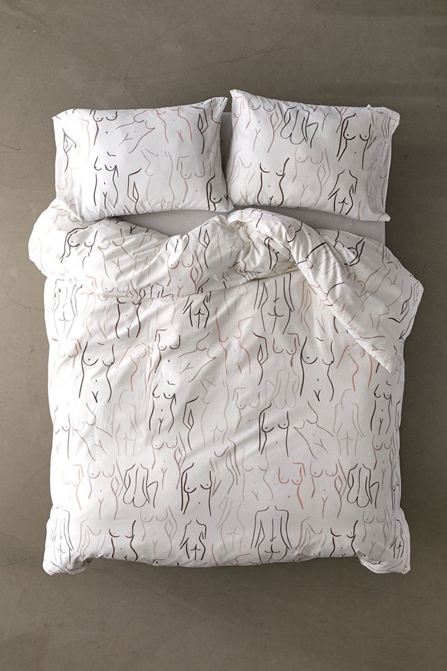 Female Form Duvet Set With Reusable Fabric Bag #1