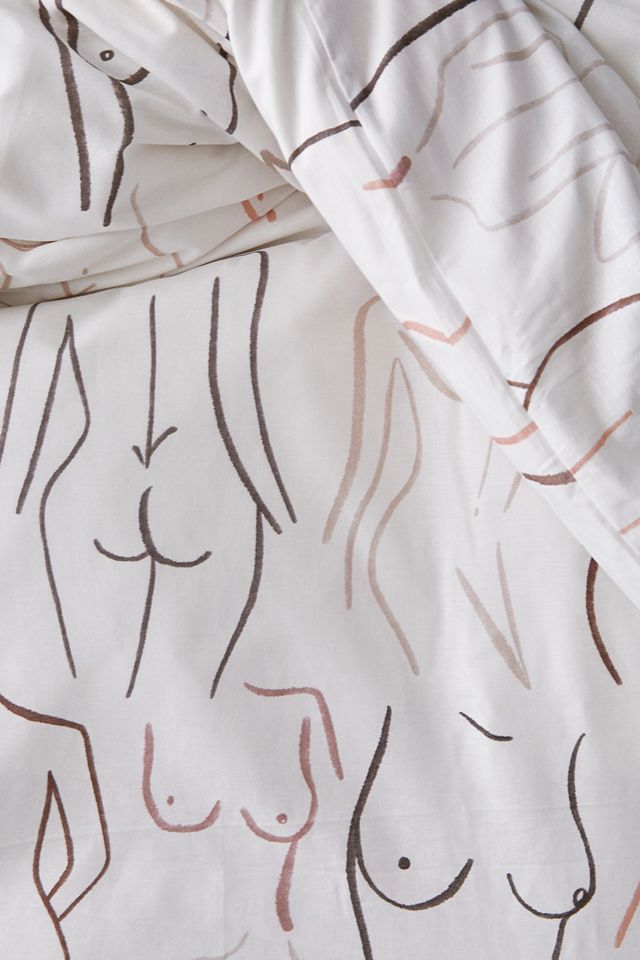 Female Form Duvet Set With Reusable Fabric Bag #5