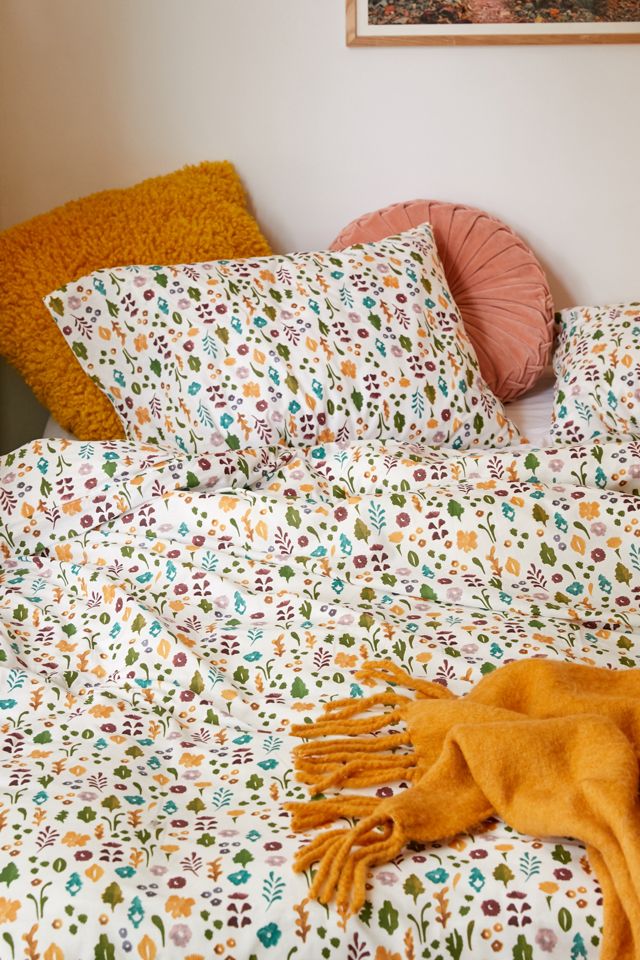 Housse de couette imprimé floral aquarelle #1