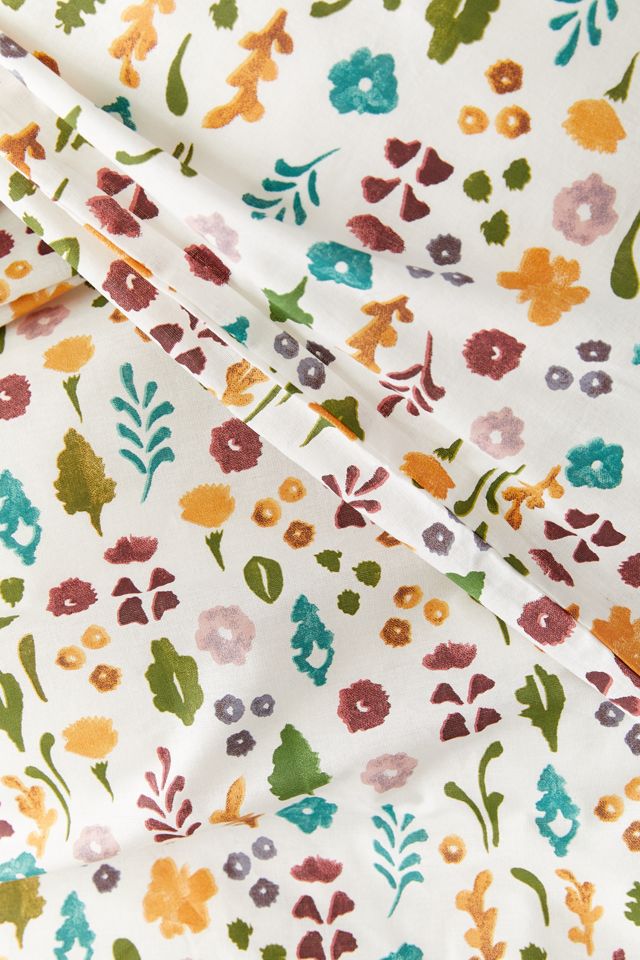 Housse de couette imprimé floral aquarelle #3
