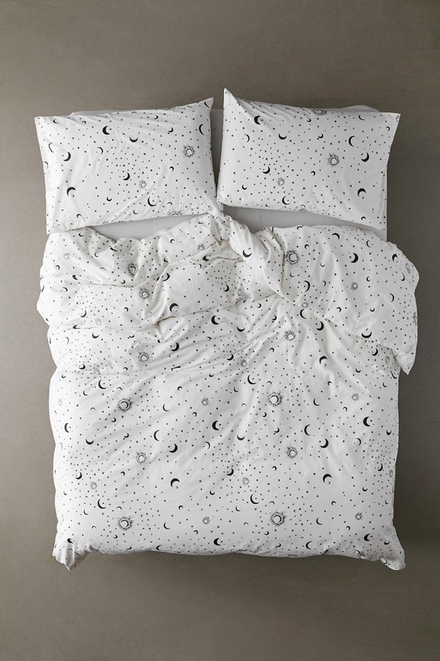 Ensemble de Couette Lune Noir et Blanc #2