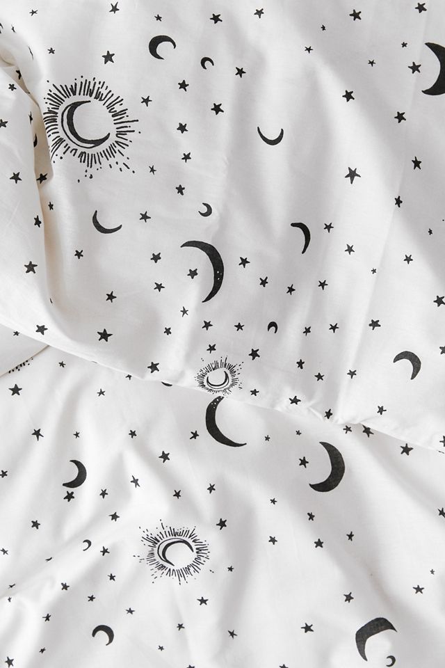 Ensemble de Couette Lune Noir et Blanc #4