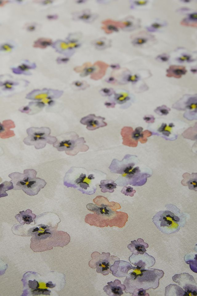 Ensemble de couette motifs pensées style aquarelle #3