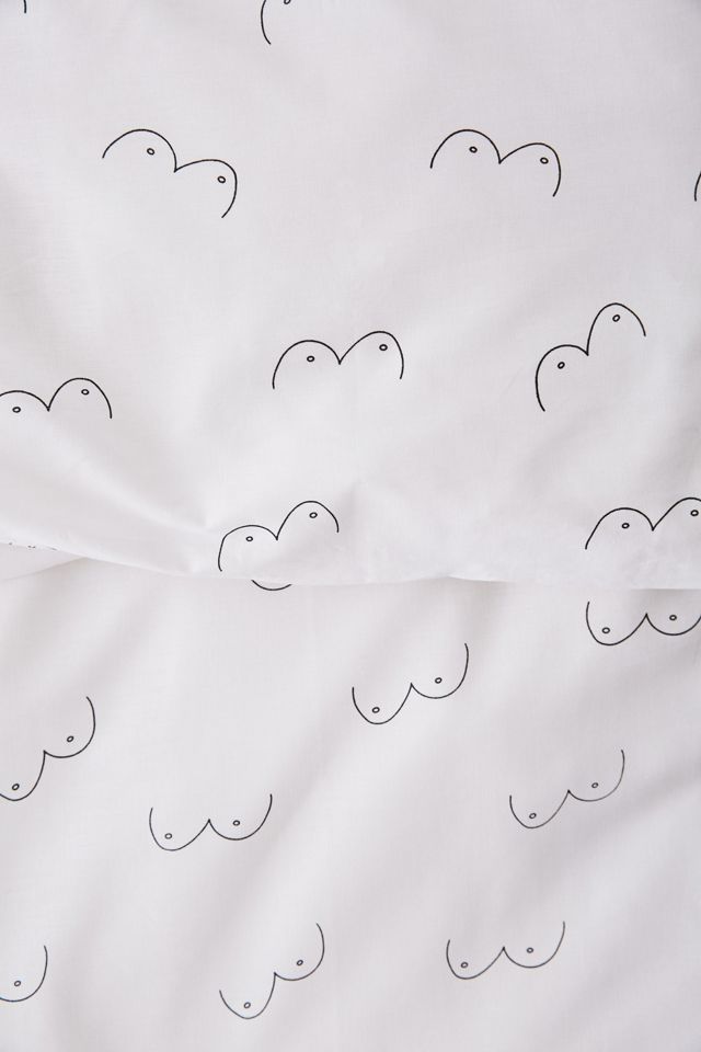 Housse de couette et taie d'oreiller imprimé Boob #3