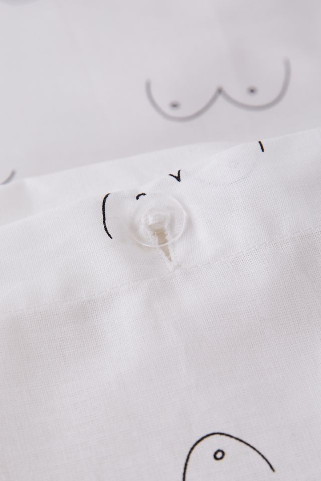 Housse de couette et taie d'oreiller imprimé Boob #4