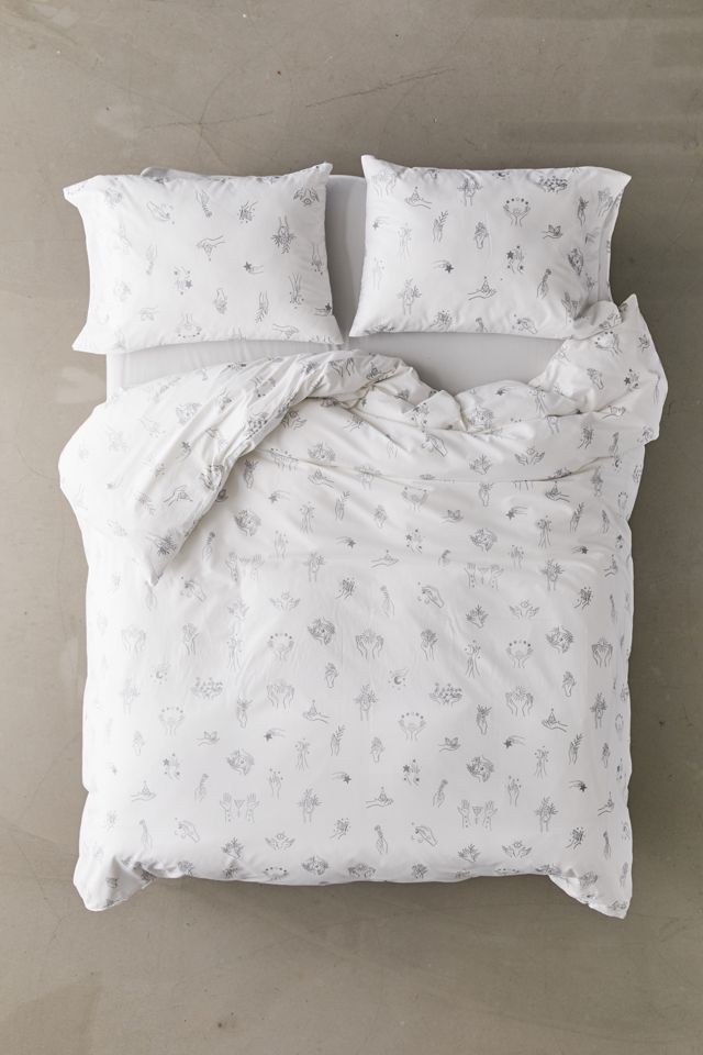 Cosmic Hands Duvet Cover Set With Reusable Fabric Bag #3