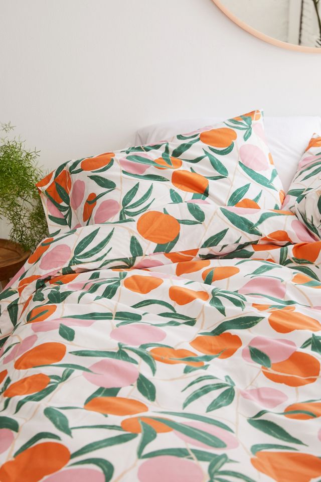 Large Peach Duvet Set #2
