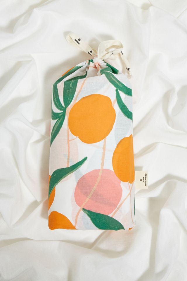Large Peach Duvet Set #6