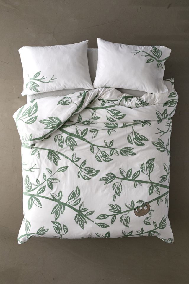 Sebastian Sloth Print Duvet Set With Reusable Fabric Bag #1