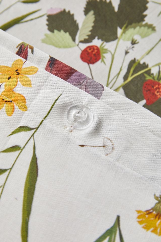 Juego nórdico de flores silvestres con bolsa de tela reutilizable #3