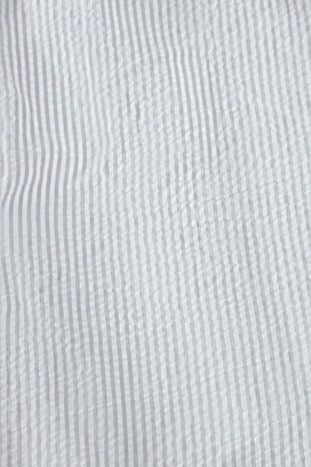 Grey Stripe Seersucker Duvet Set #4