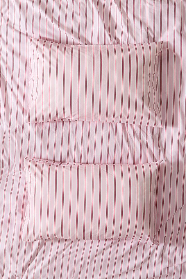 Pink & Red Stripe Duvet Set #2