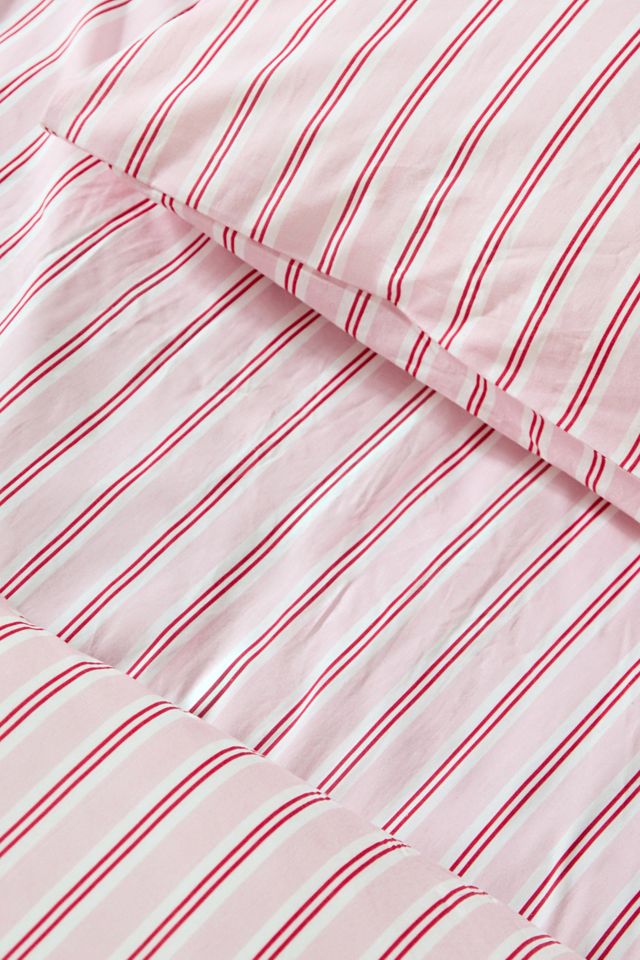 Pink & Red Stripe Duvet Set #3