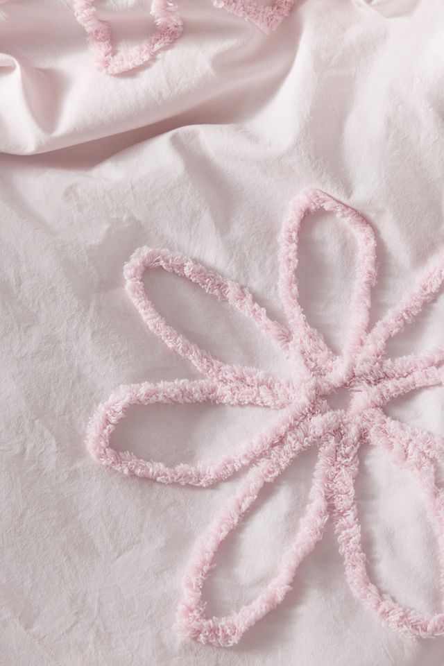Bettwäsche-Set mit Blumen-Steppung #3