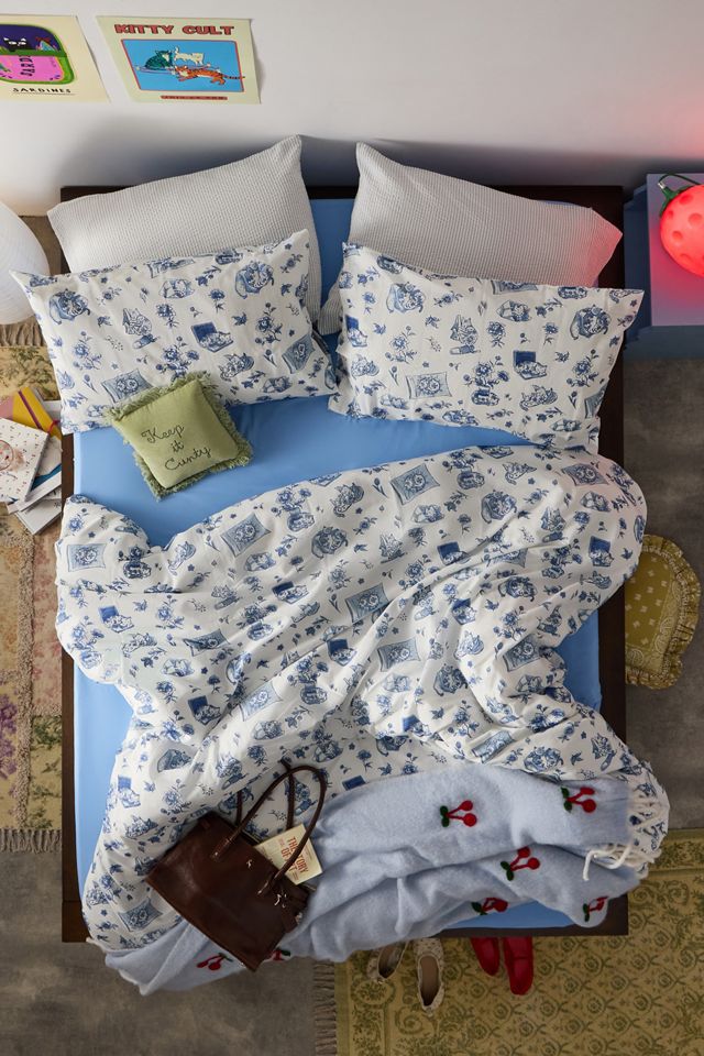 Juego de Edredón Pink Delft Cat #2