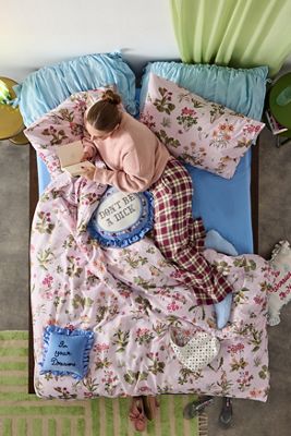Pink Floral Duvet Set