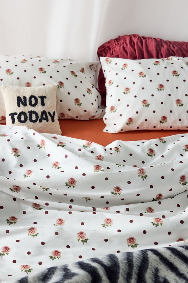 Polka Dot & Rose Duvet Set #3
