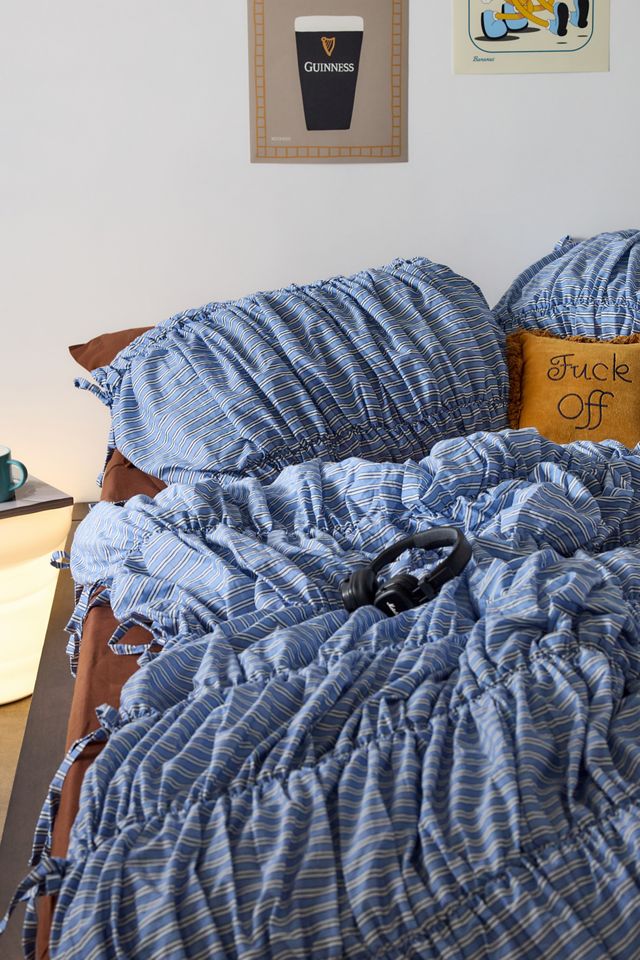 Offerta Set Copripiumino Matrimoniale ABAKUHAUS Bosco Blu Antiacaro