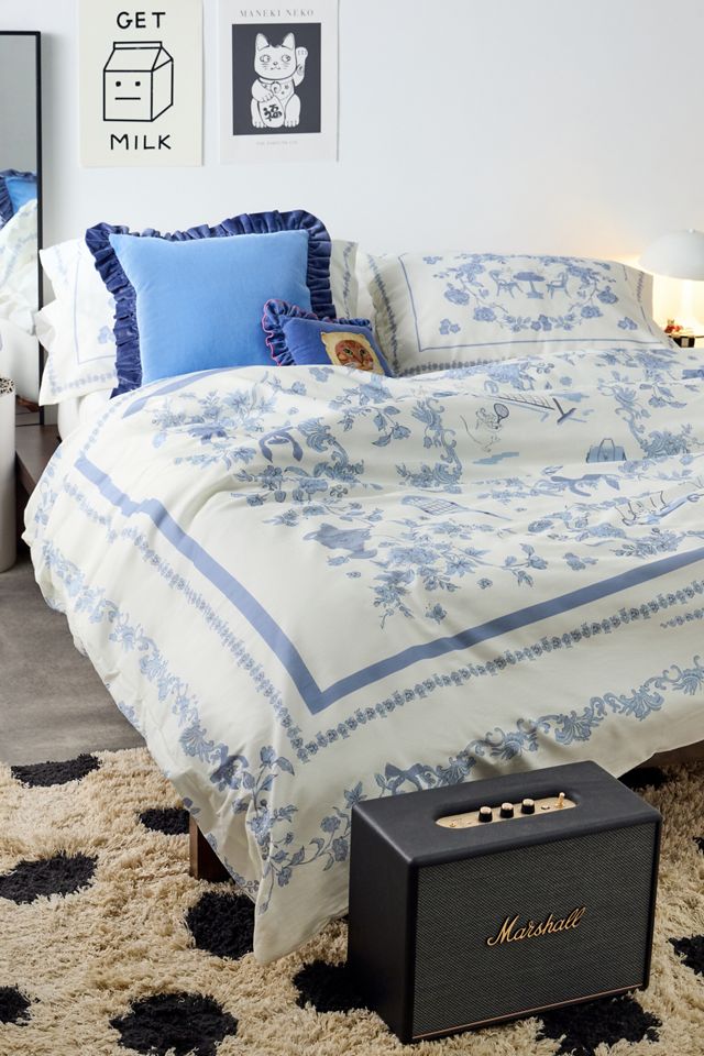 Set Copripiumino Blu Preppy Toile #1