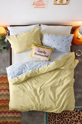 Egg & Croissant Reversible Duvet Set