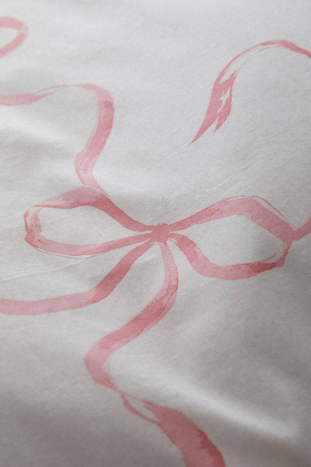 Pink Painted Bows Duvet Set #3