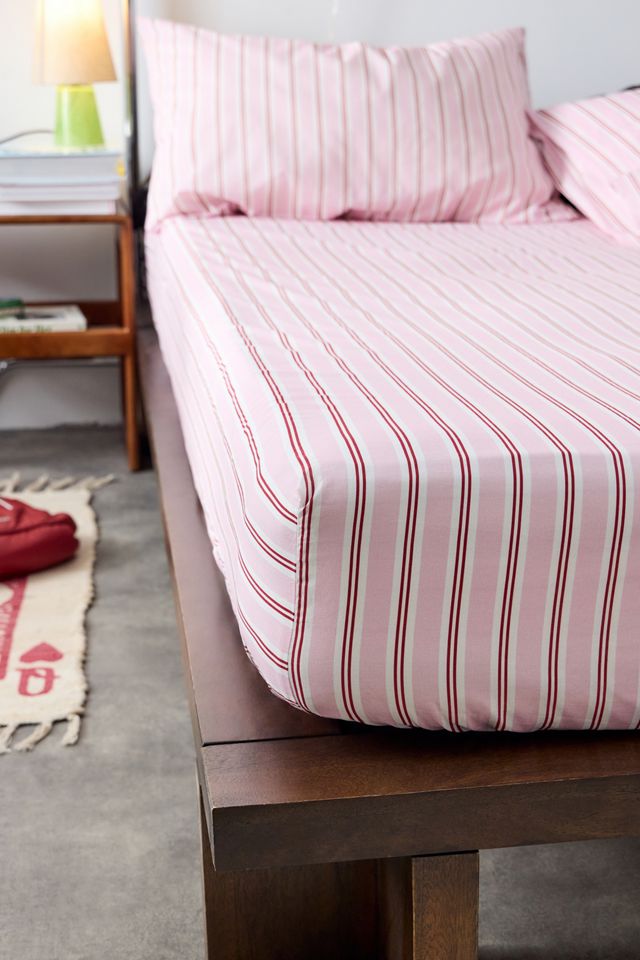 Lush Decor Set di biancheria da letto reversibile a righe floreali, in cotone, 3 pezzi, colore: blu