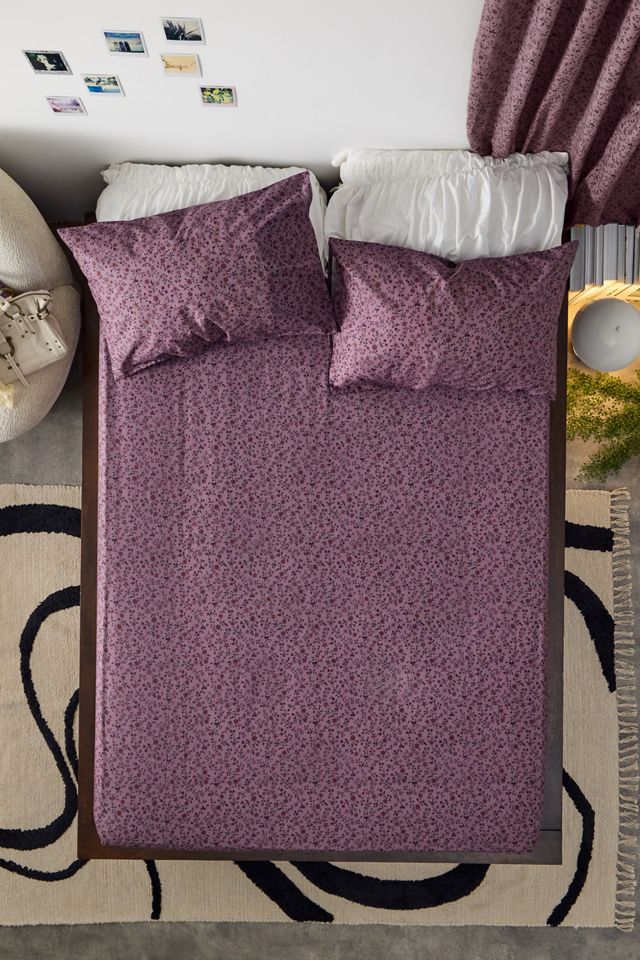 Juego de Sábana Ajustable y Funda de Almohada Purple Clarissa #3