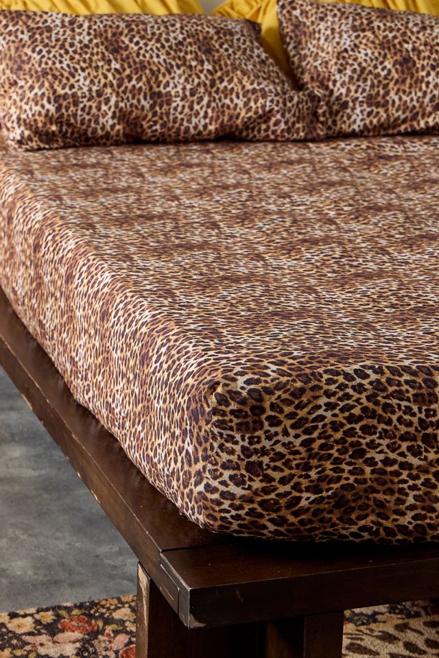 Set Lenzuolo con Angoli e Federa Stampa Leopardo #3