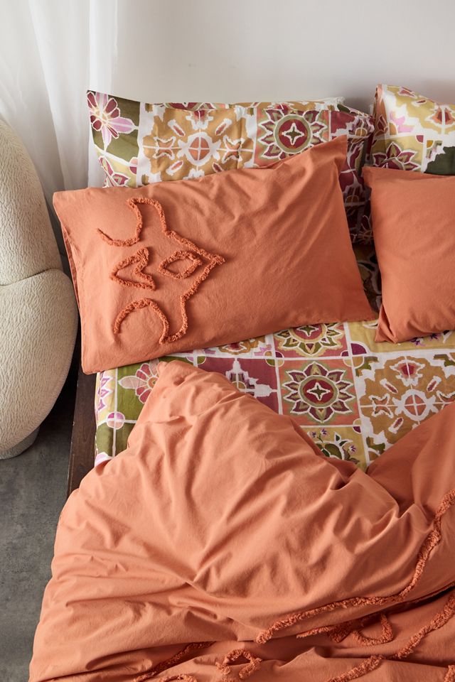 Set Copripiumino Trapuntato Terracotta Saffron #2