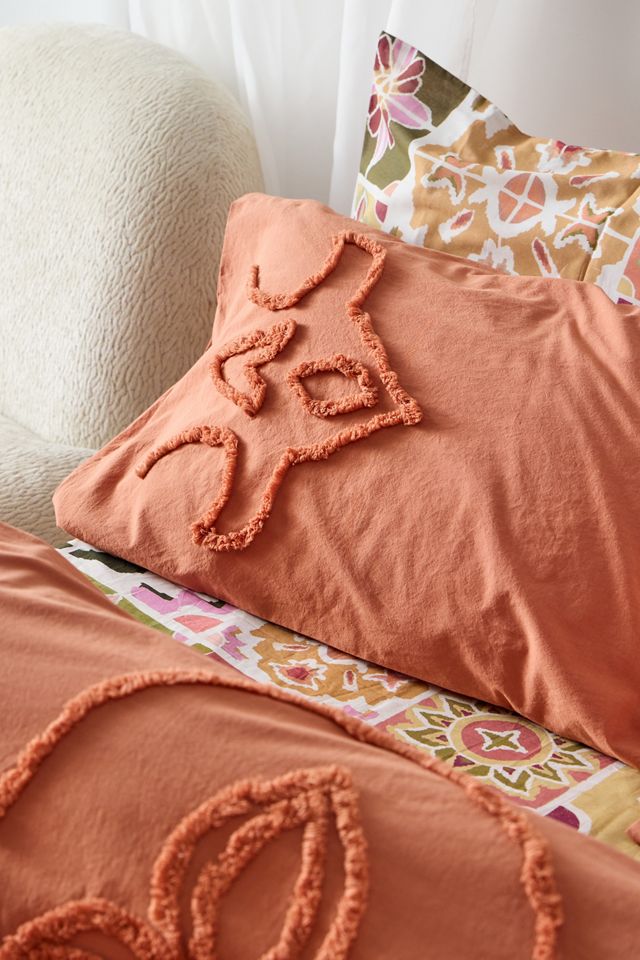 Set Copripiumino Trapuntato Terracotta Saffron #3
