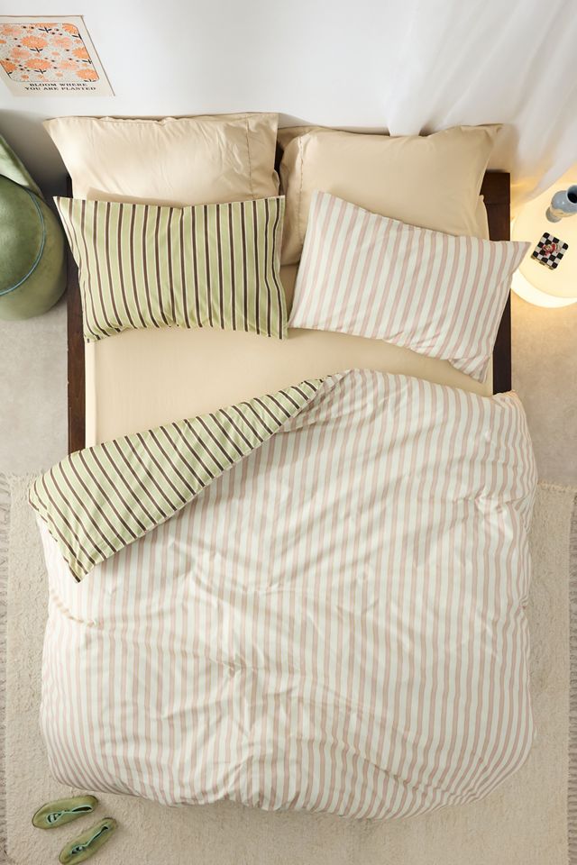 Juego de Edredón Reversible Sundae Stripe #1