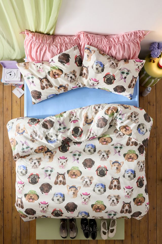 Juego de Funda Nórdica con Collage de Perros #1