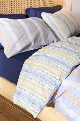 Set Copripiumino Reversibile Darla a Righe Multicolore