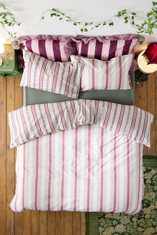 Set Copripiumino Reversibile Darla Berry Multi Righe #1