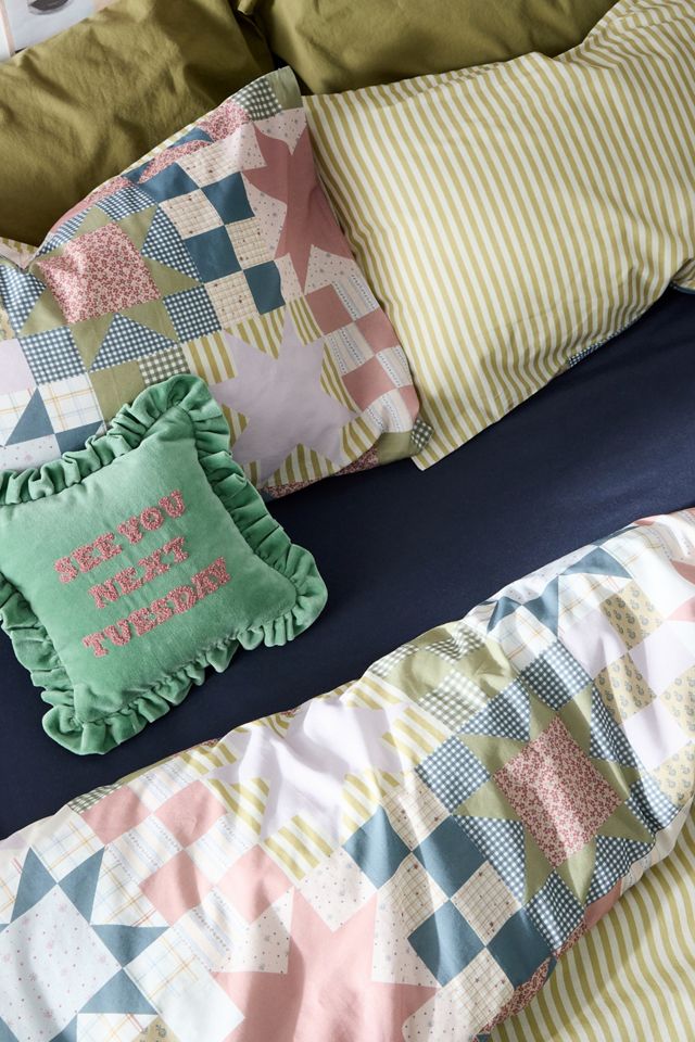 Set Copripiumino Reversibile con Toppe Vintage #3