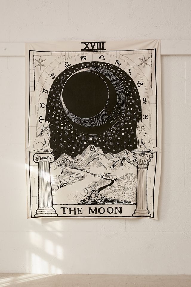 The Moon Tarot Card Tapestry #1