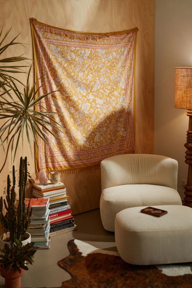 Urban outfitters yellow tapestry sale