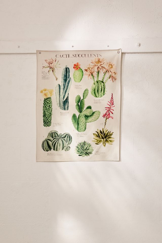 Cactus and Succulents Tapestry #1