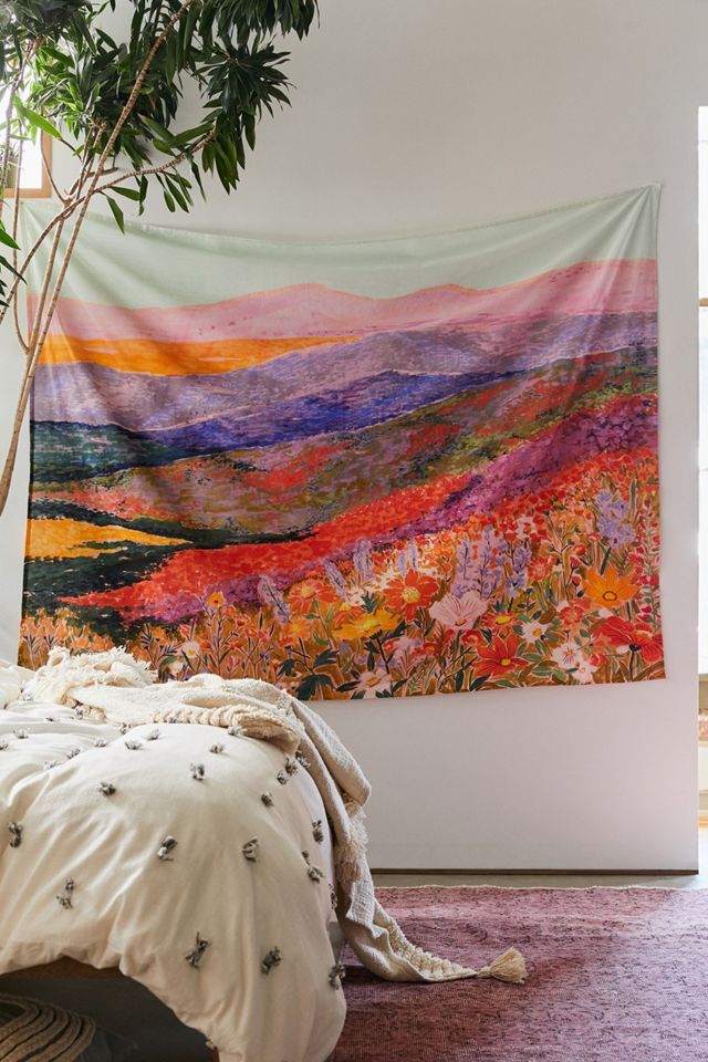 Superbloom Landscape Tapestry Urban Outfitters UK
