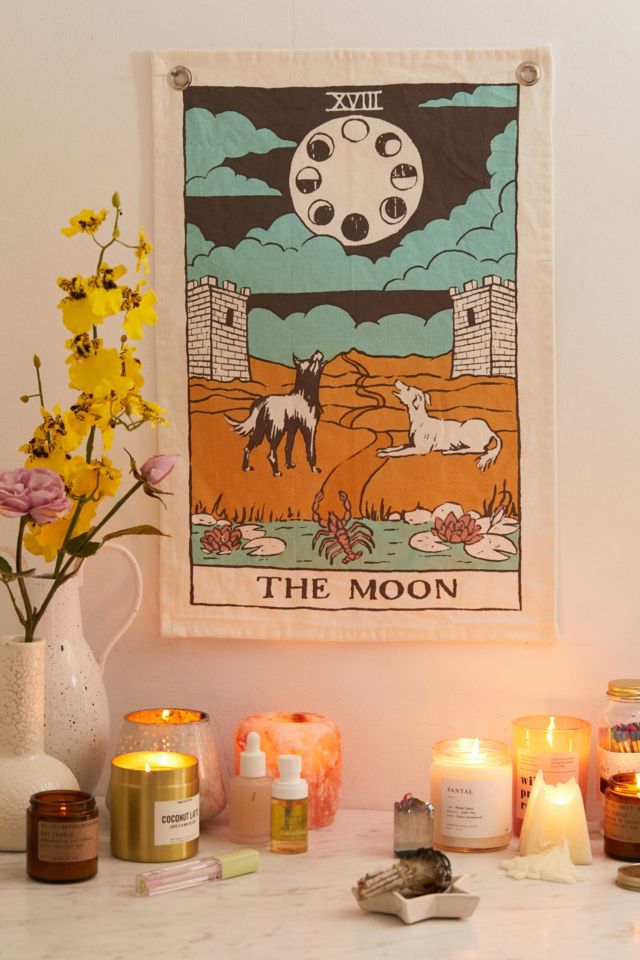 The Moon Tarot Card Tapestry