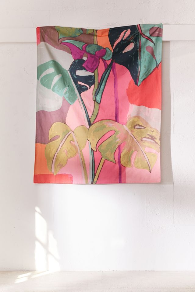 Colourblock Palms Tapestry #1